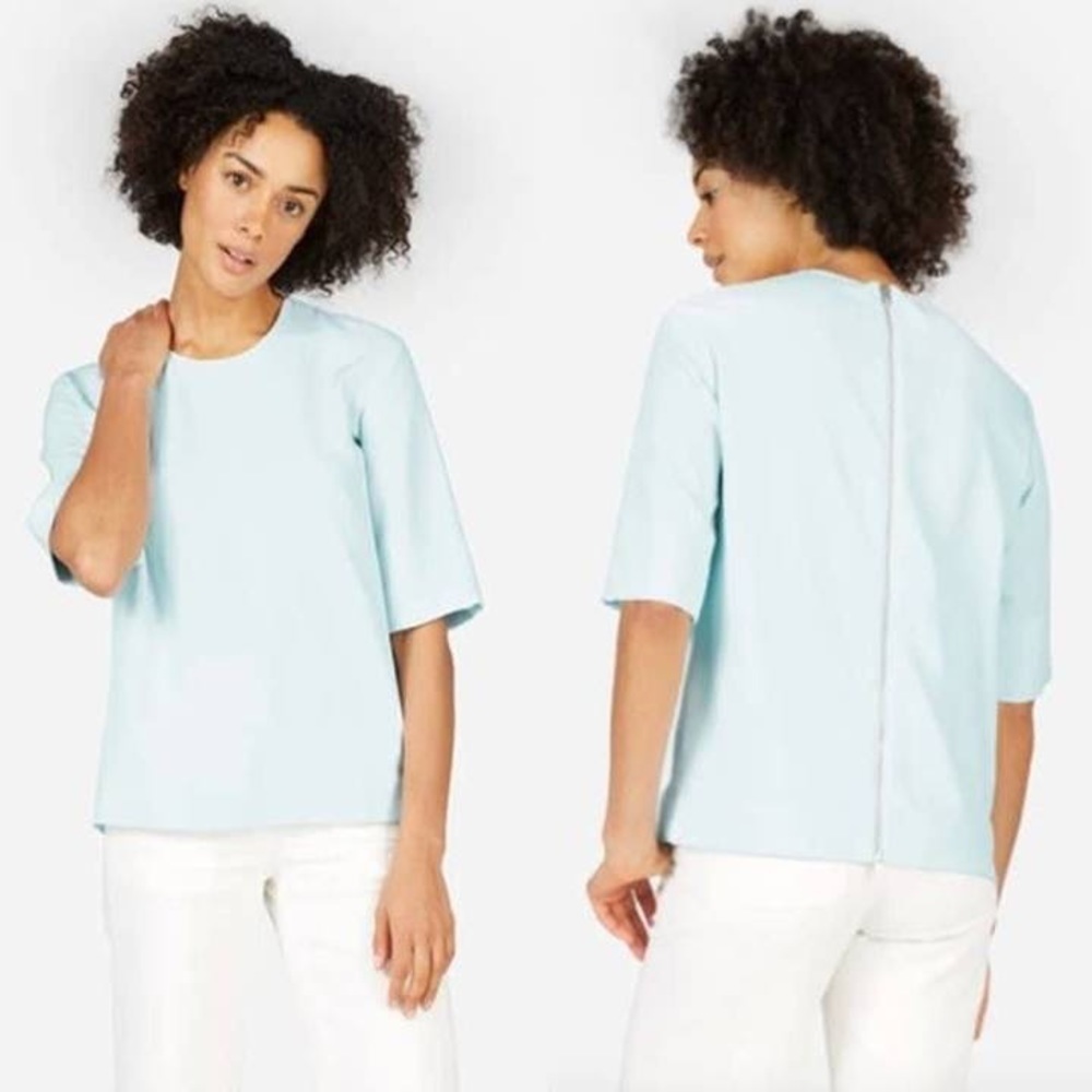 Everlane Japanese Goeweave Zip Back Shirt
